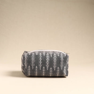 Grey Handmade Cotton Toiletry Pouch 