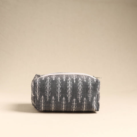  Grey Handmade Cotton Toiletry Pouch 