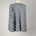 Grey Handmade Cotton Wrap Around Pochampally Ikat Skirt
