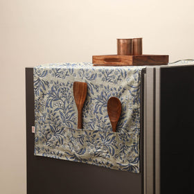 Handmade fridge top cover with multiple pockets 05