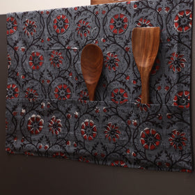 Handmade fridge top cover with multiple pockets 128
