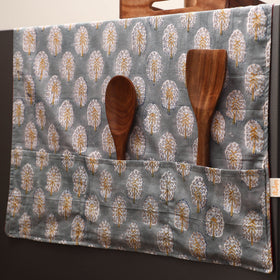 Handmade fridge top cover with multiple pockets 35