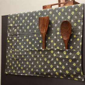 Handmade fridge top cover with multiple pockets 38