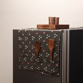 Handmade fridge top cover with multiple pockets 76