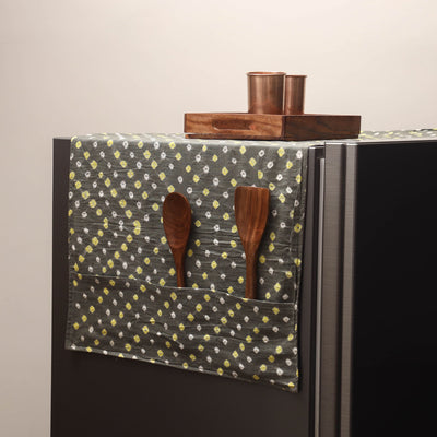 Handmade fridge top cover with multiple pockets 95