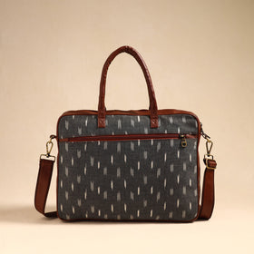  Grey Handmade Pochampally Ikat Laptop Bag