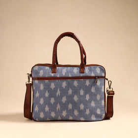  Grey Handmade Pochampally Ikat Laptop Bag