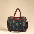  Grey Handmade Pochampally Ikat Laptop Bag
