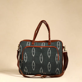  Grey Handmade Pochampally Ikat Laptop Bag