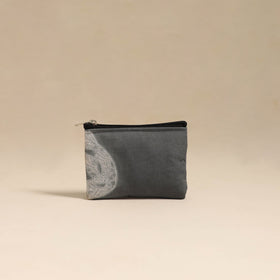  Grey Handmade Quilted Cotton Coin Pouch 