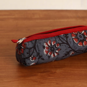  Grey Handmade Quilted Cotton Pencil Pouch