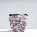  Handmade Quilted Sanganeri Block Printed Utility Pouch 06 