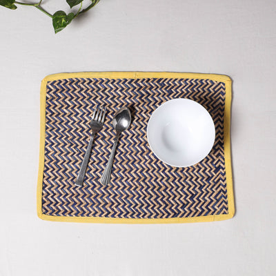  Grey Handmade Water Hyacinth Table Mat from Assam