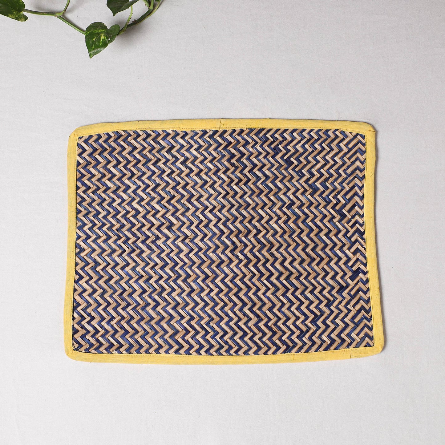  Grey Handmade Water Hyacinth Table Mat from Assam