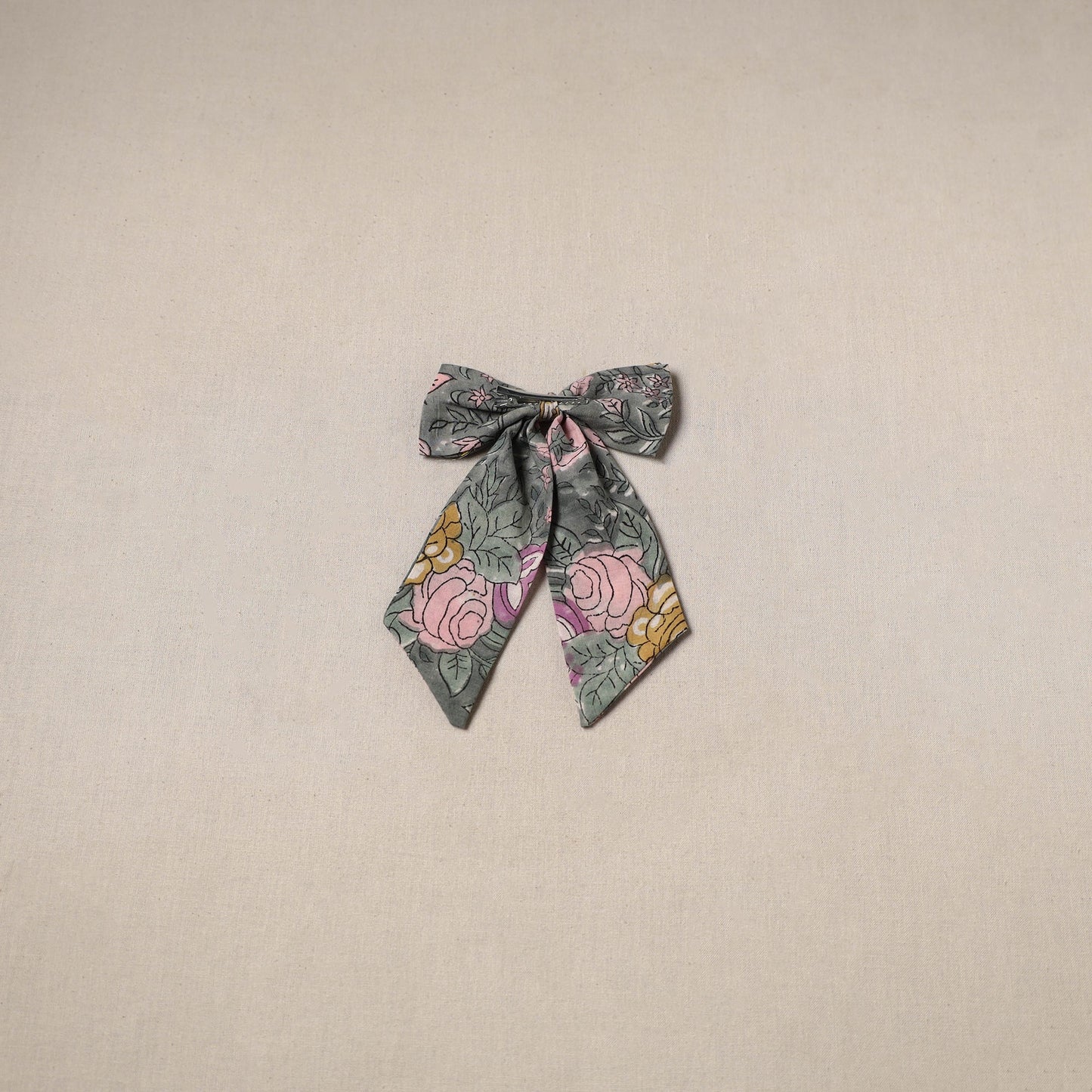 Handmade women’s bow hair clip 57 - handcrafted