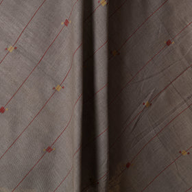 Grey - handspun handloom natural dyed cotton buti