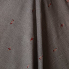 Grey - handspun handloom natural dyed cotton buti