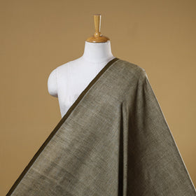 Grey - handspun handloom natural dyed cotton kora plain