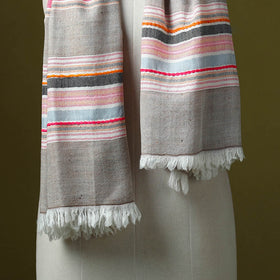 Himalayan handspun handwoven pure pashmina wool stole 01