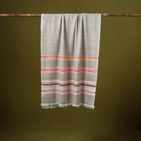 Himalayan handspun handwoven pure pashmina wool stole 01