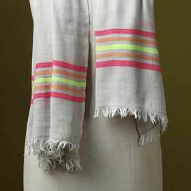 Himalayan handspun handwoven pure pashmina wool stole 10