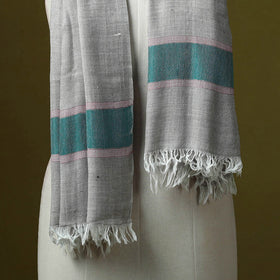 Himalayan handspun handwoven pure pashmina wool stole 17