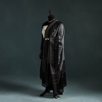 Ikat handloom cotton sambalpuri dupatta 09 - handcrafted