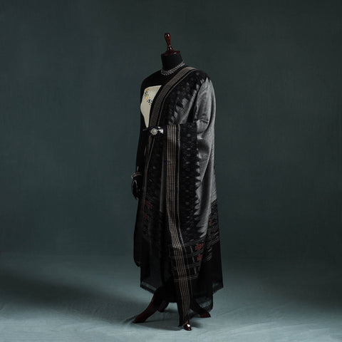 Ikat handloom cotton sambalpuri dupatta 09 - handcrafted
