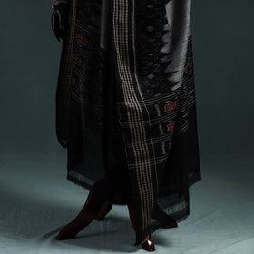 Ikat handloom cotton sambalpuri dupatta 09 - handcrafted