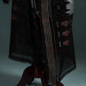 Ikat handloom cotton sambalpuri dupatta 20 - handcrafted