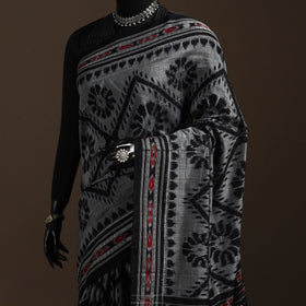 Ikat handloom cotton sambalpuri saree 18 - handcrafted