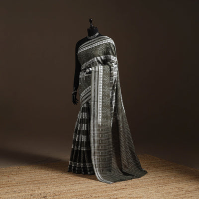 Ikat handloom cotton sambalpuri saree 20 - handcrafted