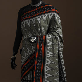 Ikat handloom cotton sambalpuri saree 26 - handcrafted