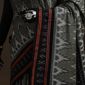 Ikat handloom cotton sambalpuri saree 26 - handcrafted