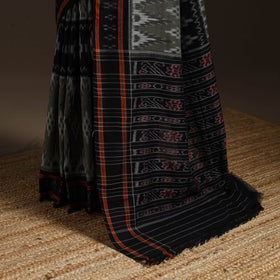 Ikat handloom cotton sambalpuri saree 26 - handcrafted