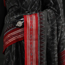 Ikat handloom cotton sambalpuri saree 29 - handcrafted