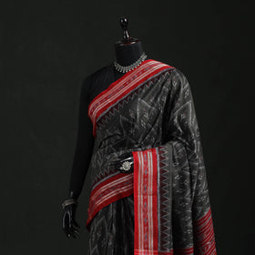 Ikat handloom cotton sambalpuri saree 29 - handcrafted