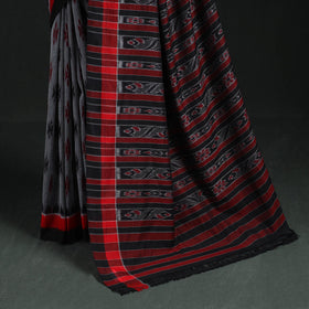 Ikat handloom cotton sambalpuri saree 45 - handcrafted