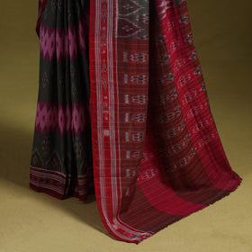Grey - ikat handloom pure cotton sambalpuri saree 08