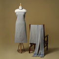 Jacquard cotton 3pc unstitched dress material 14