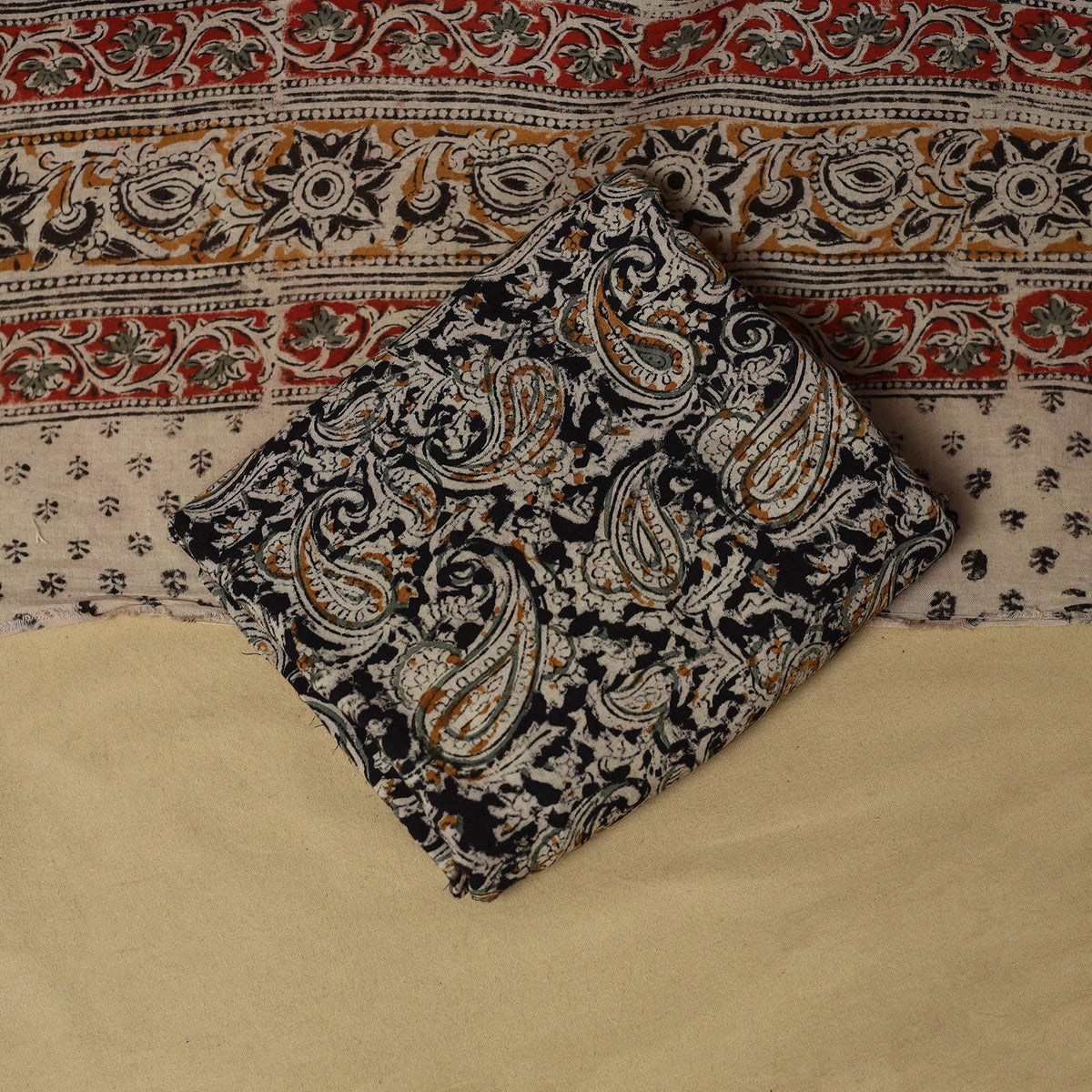 Jacquard cotton 3pc unstitched dress material 156