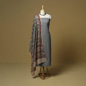 Jacquard cotton 3pc unstitched dress material 156