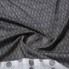Grey - jacquard cotton blouse piece 05 - handcrafted