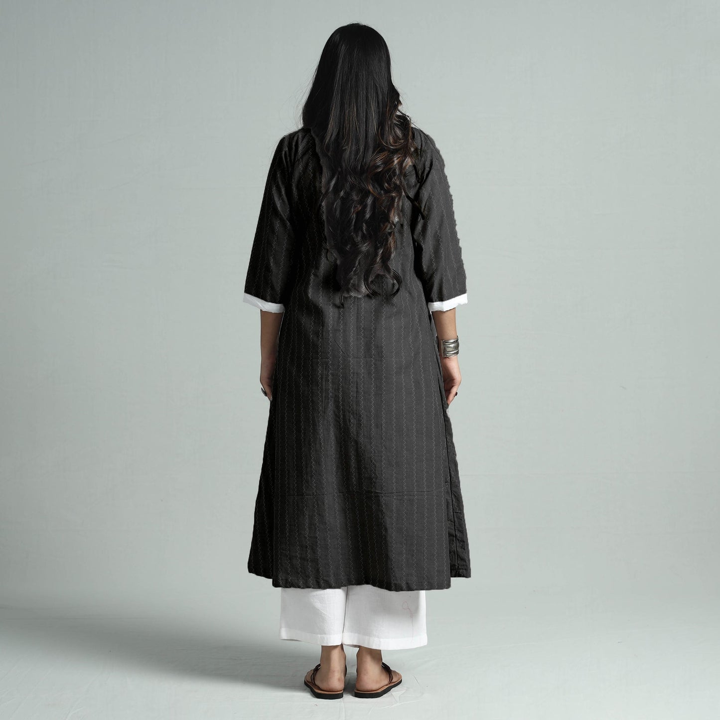 Buy Jacquared Cotton floral Kurta for Women