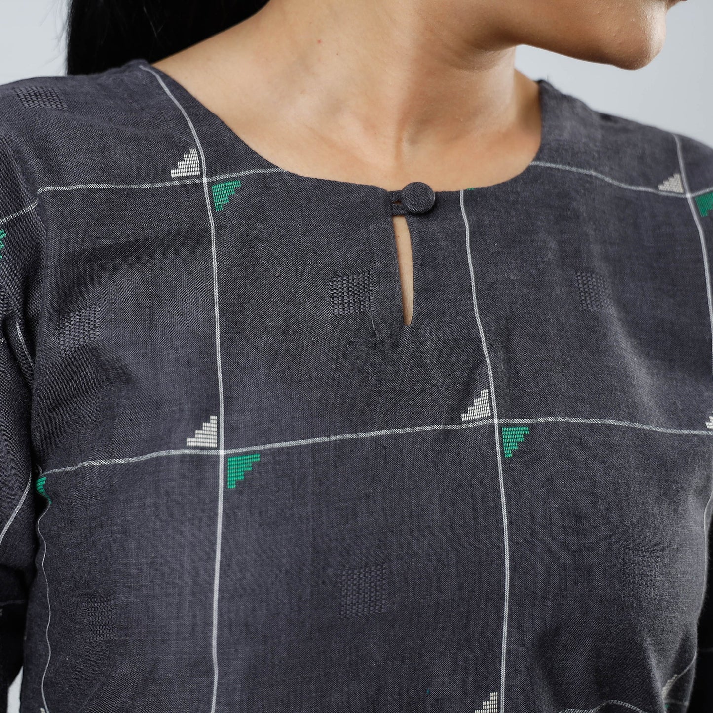 Buy Jacquard Cotton Long Kurta 04 Online l iTokri.com