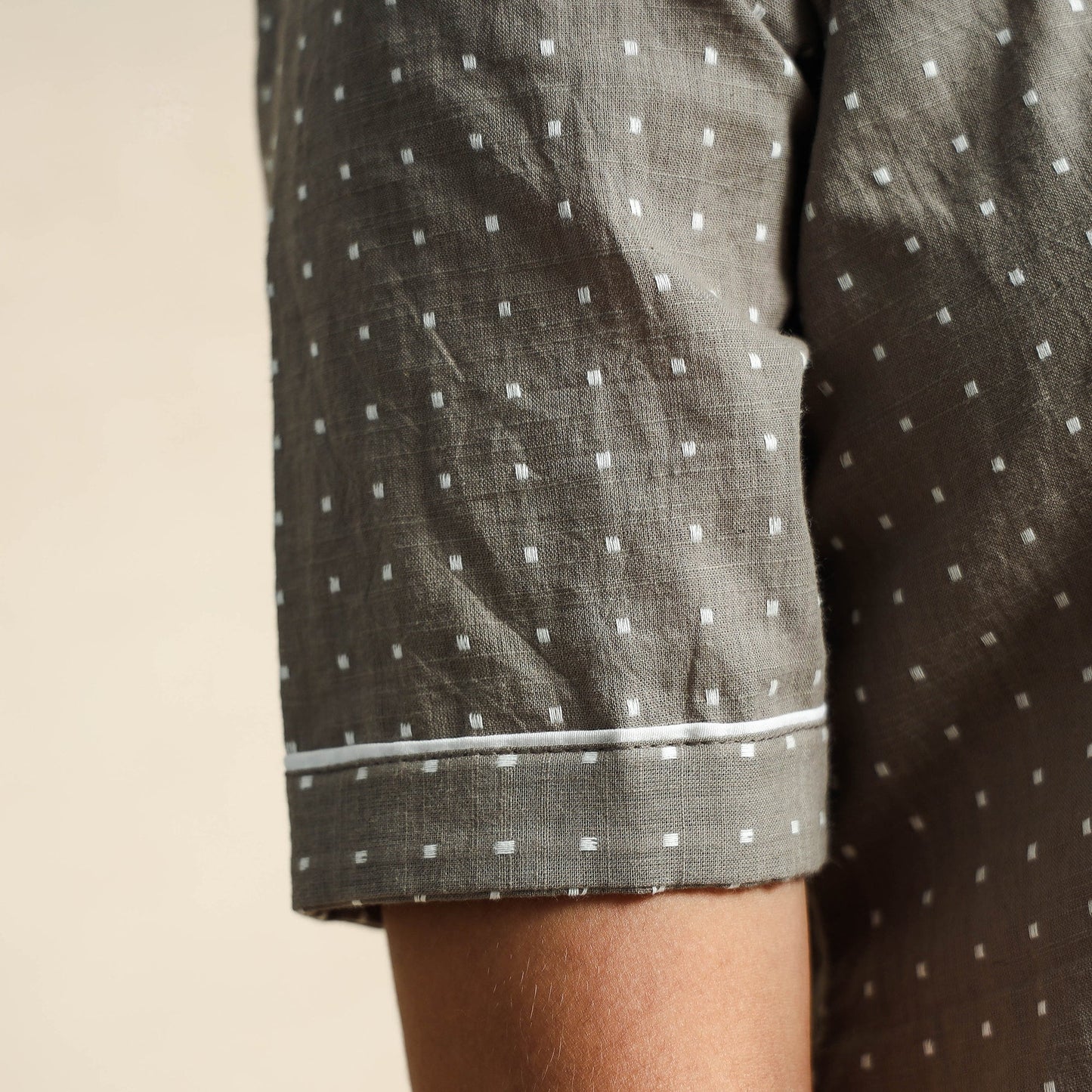 Buy Jacquard Cotton Top & Pyjama Night Suit Set Online at iTokri.com