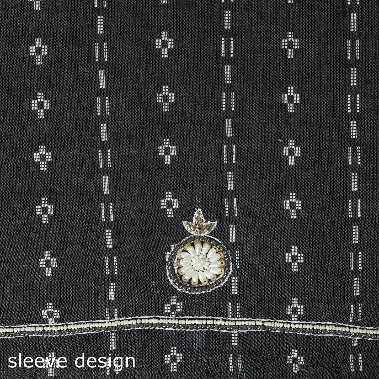 Jacquard Hand Embroidery Cotton Blouse Piece