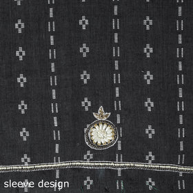 Jacquard Hand Embroidery Cotton Blouse Piece