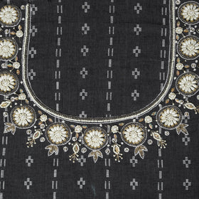 Jacquard Hand Embroidery Cotton Blouse Piece