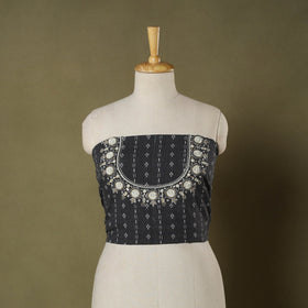 Jacquard Hand Embroidery Cotton Blouse Piece